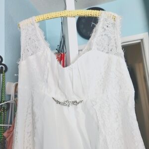 Wedding dresses x 2, size 14 , have 2 corsets, white.  35.00 each